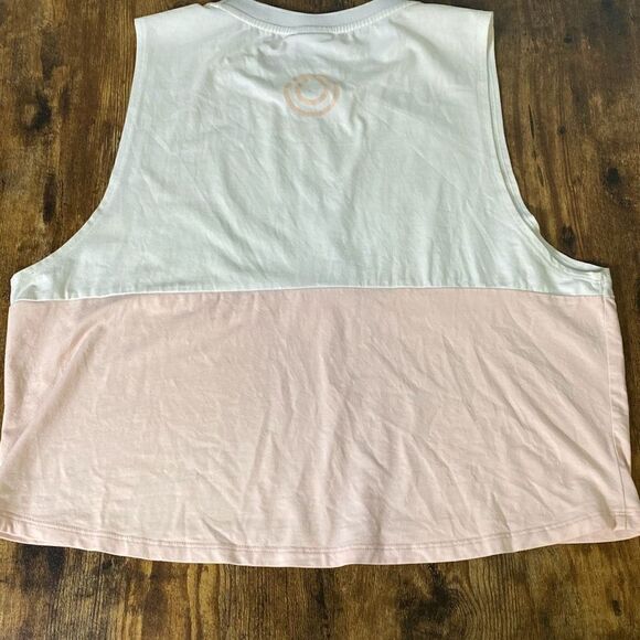 MONAT gear Pink & White gym muscle tank top shirt Sz M workout - Picture 3 of 7